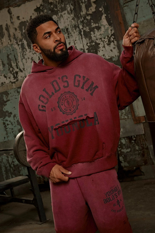 5167 - GOLD'S IRON LEGACY CREST HOODIES